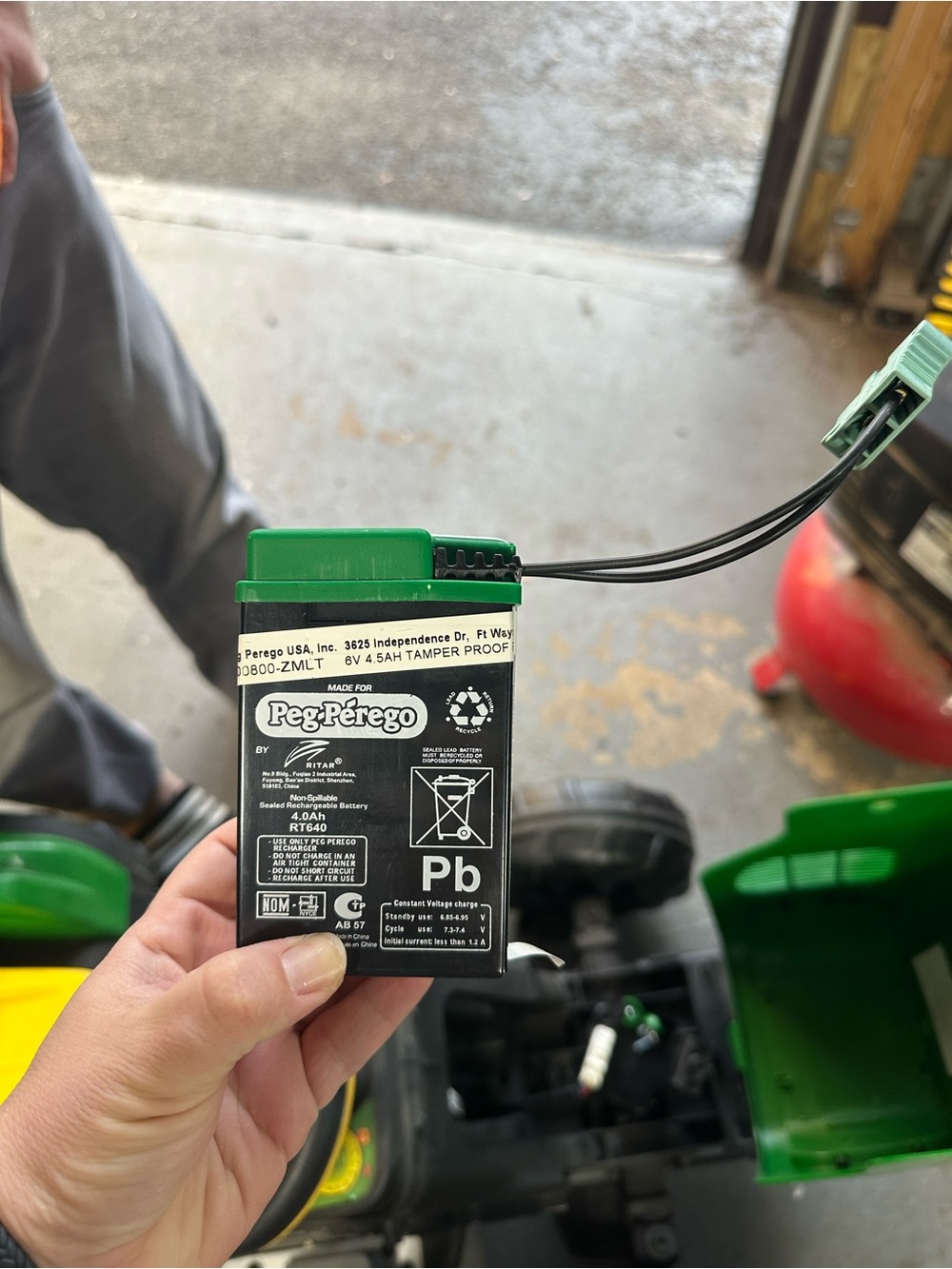 Green Battery Pack for Ride-On Vehicles